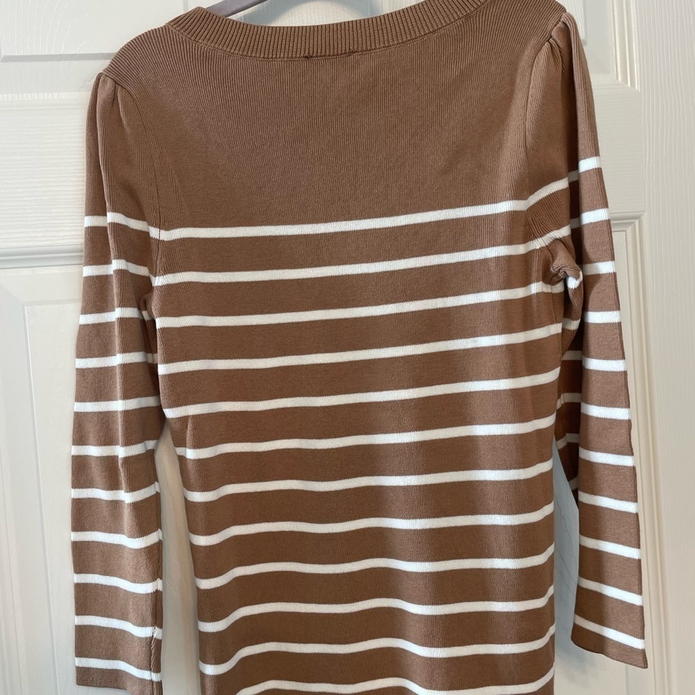 New - Talbots crunch sleeve sweater - Picture 2 of 5